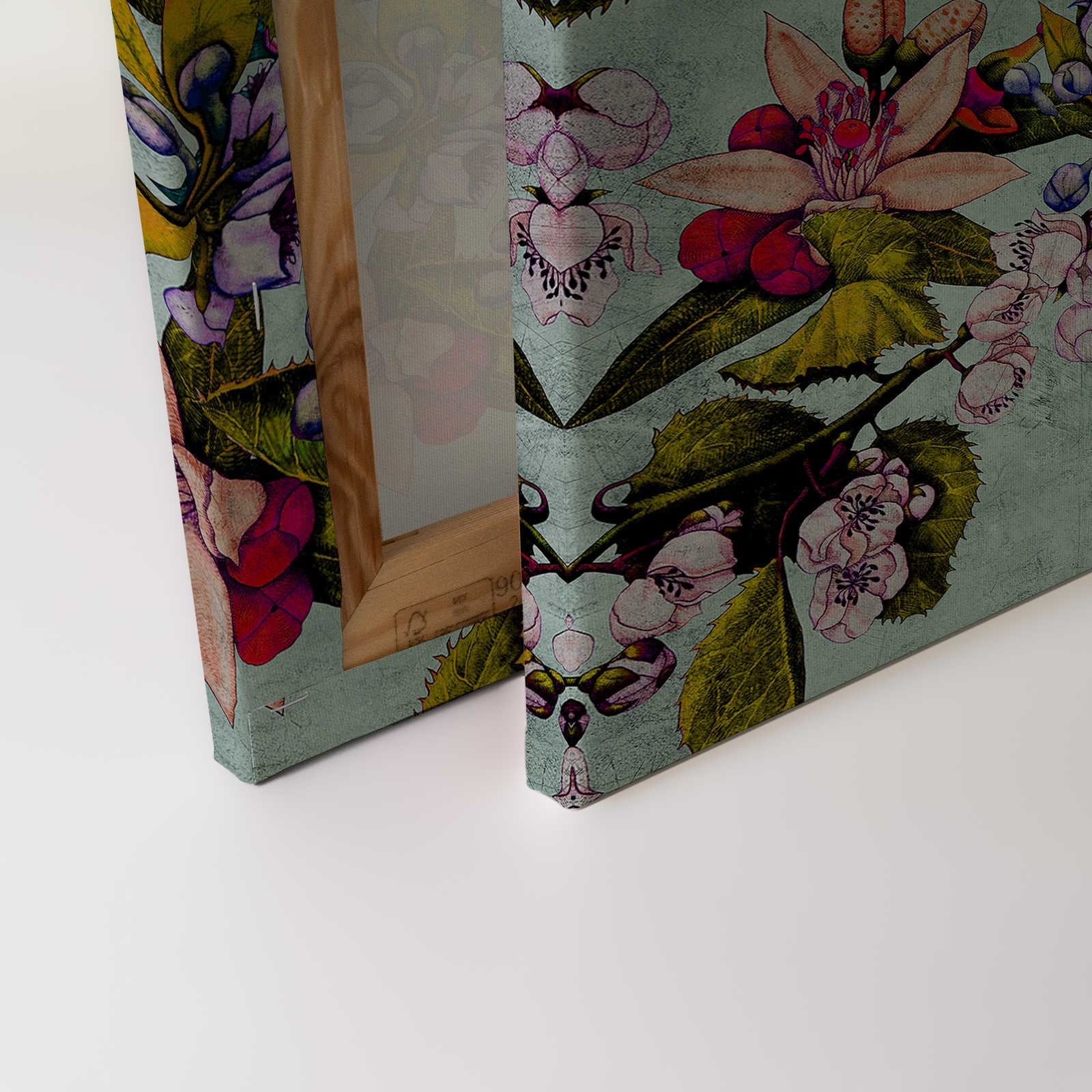             Tropical Passion 2 - Leinwandbild mit Blüten und Knospen – 0,90 m x 0,60 m
        