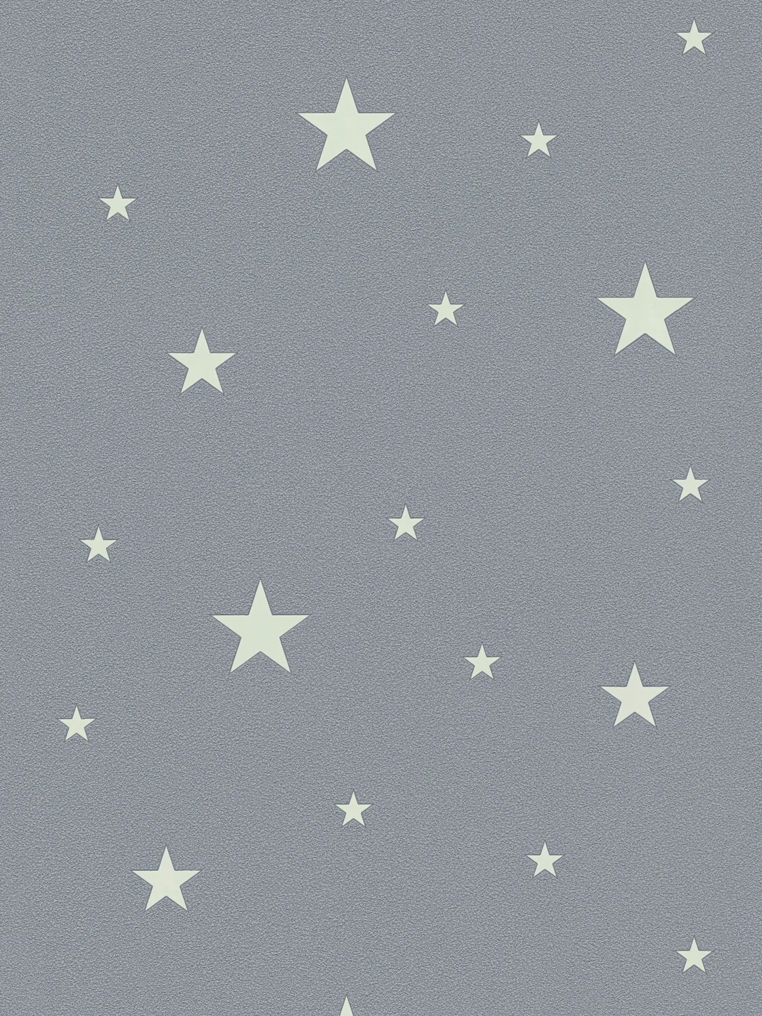 Papier peint lumineux pour chambre d'enfant avec étoiles phosphorescentes - bleu fumé