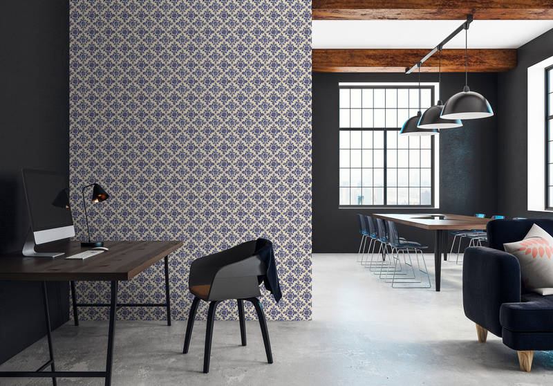 office, workspace, glasstisch, zubehör, musterwand
