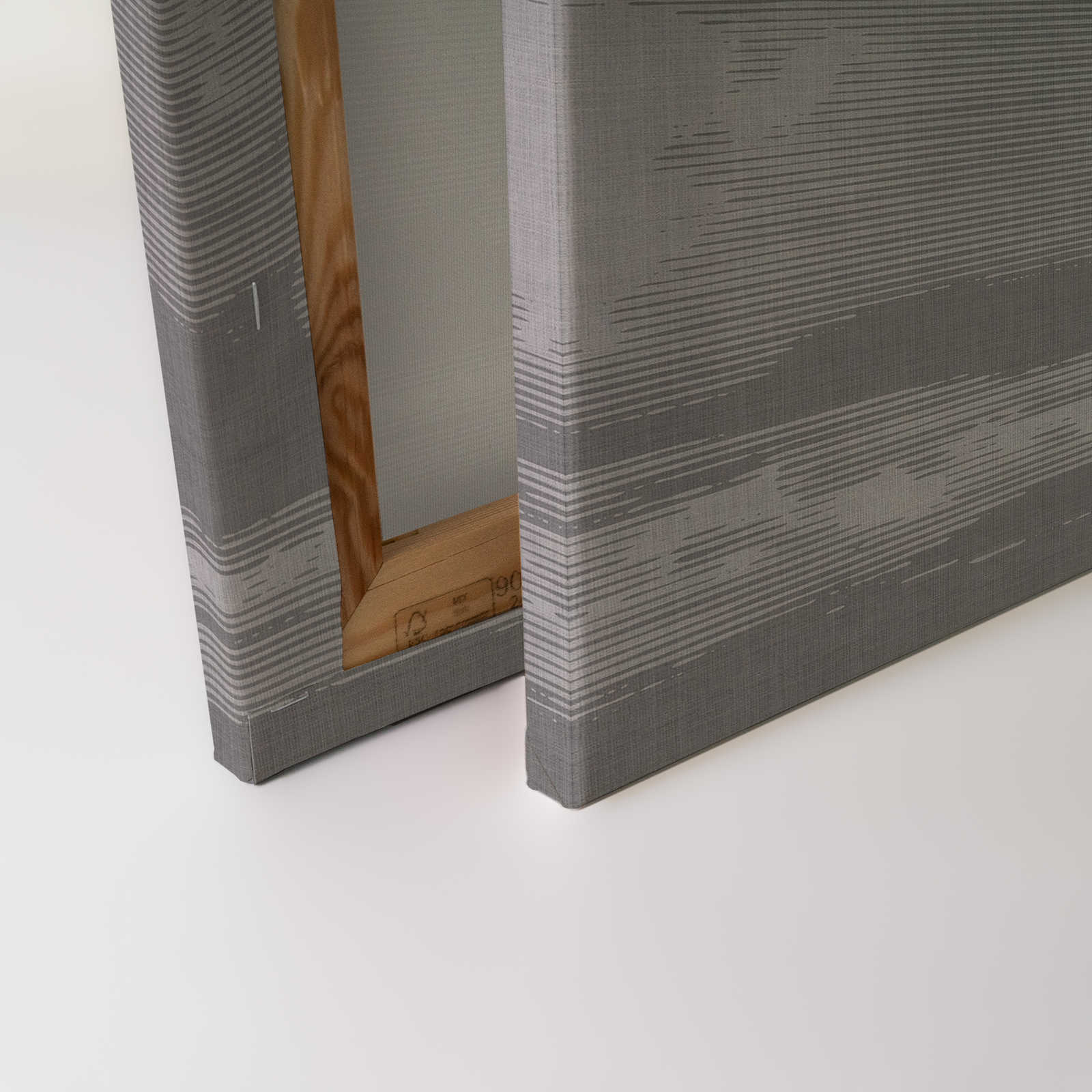 Clouds 2 - Himmlisches Leinwandbild in naturleinen Optik mit Wolkenmotiv – 0,90 m x 0,60 m