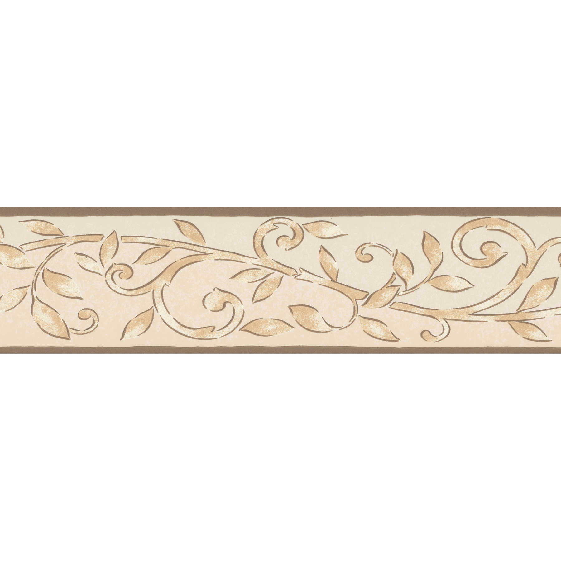         Borte mit Blätterranken und Goldakzenten – Braun, Beige
    