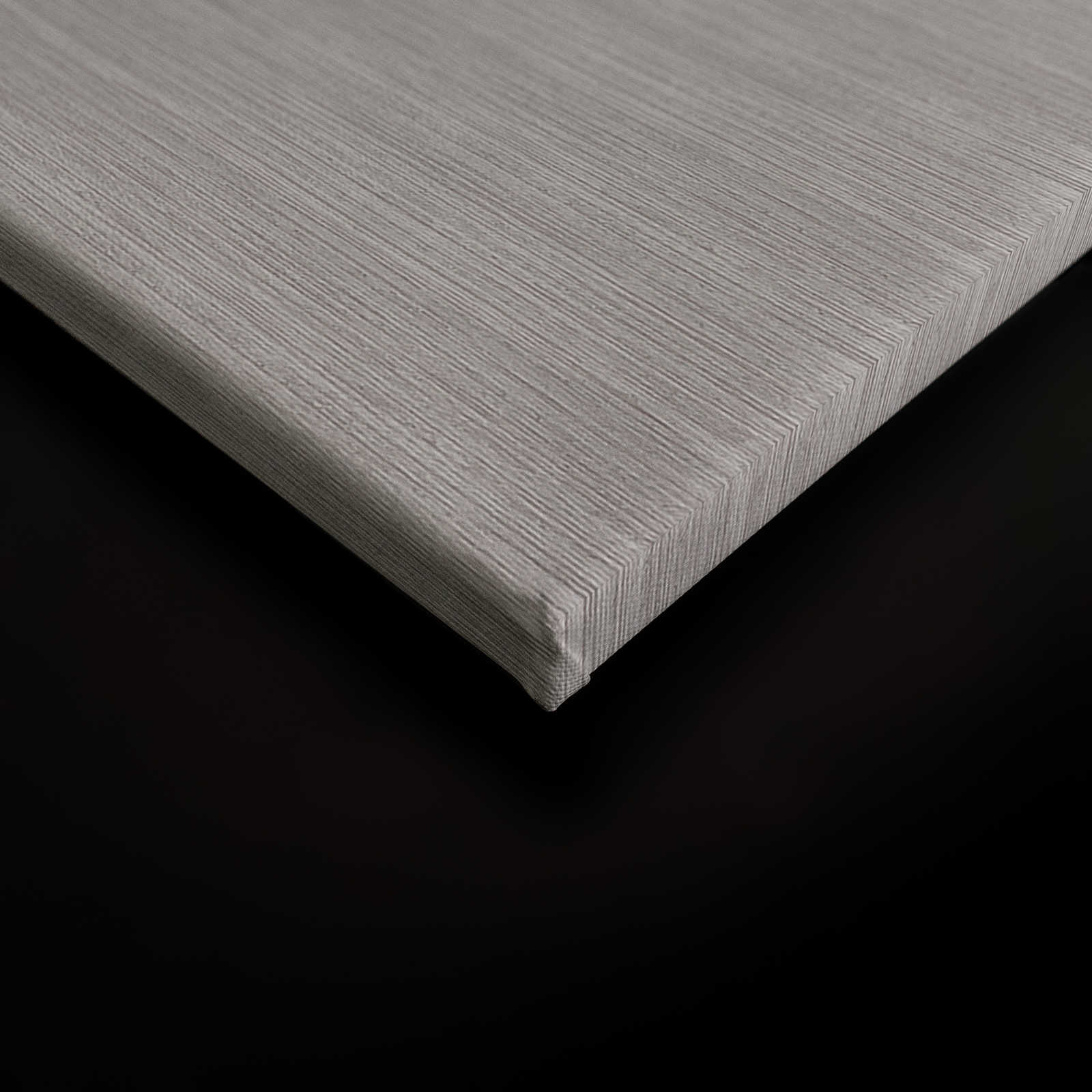             At the Pond 2 - Graues Leinwandbild Schilf Halme am Teich abstrakt – 0,90 m x 0,60 m
        