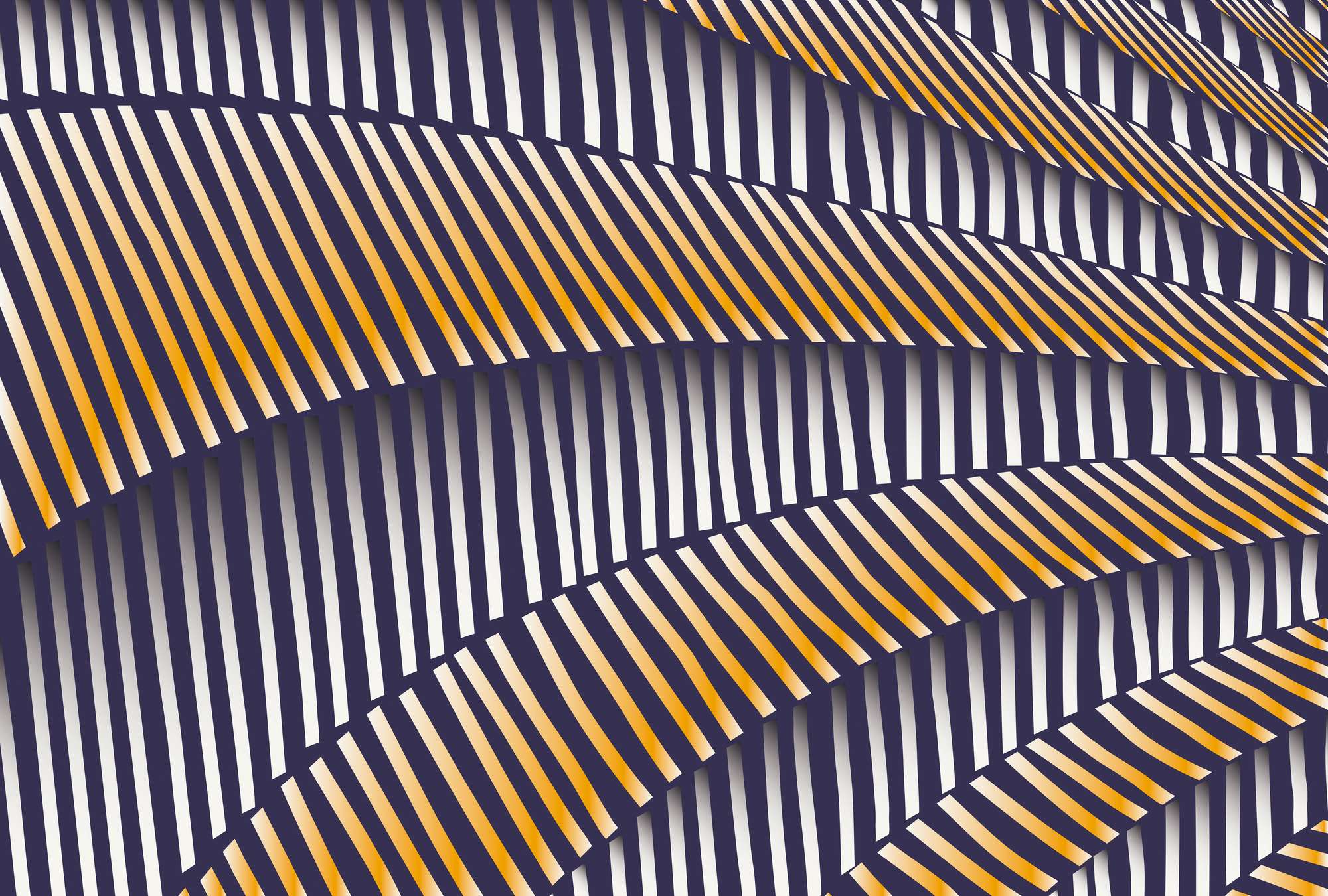             3D-Fototapete mit Streifendesign
        