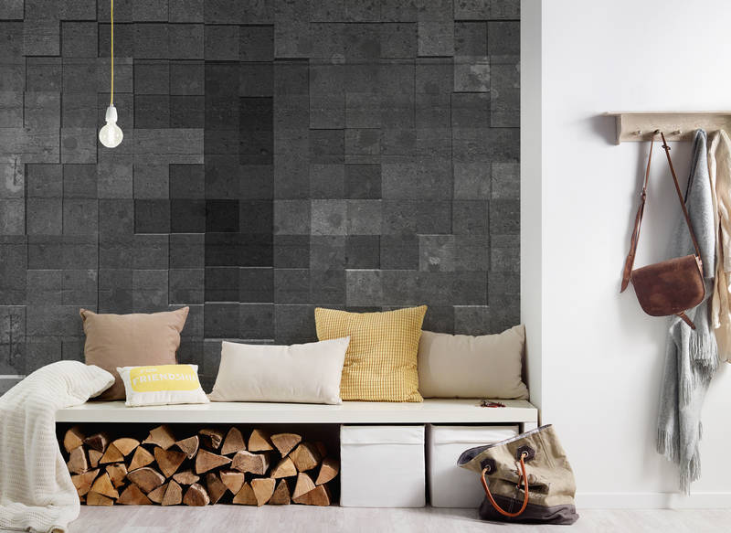 Innenarchitektur, Kissen, Dekoration für Zuhause, Holzpaneele