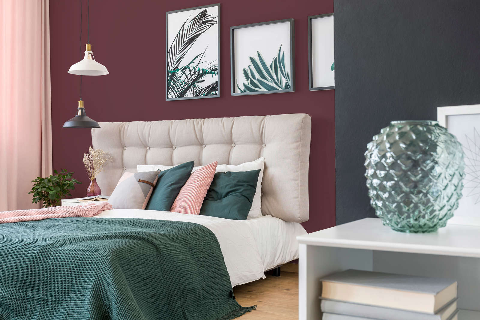             Premium Wall Paint gorgeous Bordeaux red »Beautiful Berry« NW213 – 1 litre
        