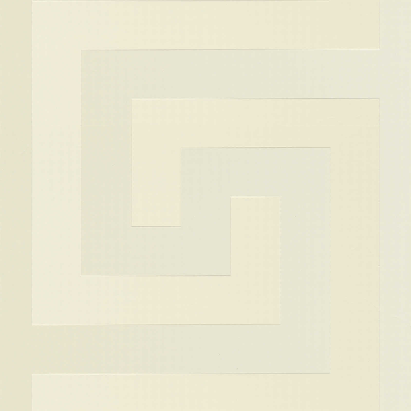         Papier peint métallique VERSACE à motifs structurés méandres - blanc
    