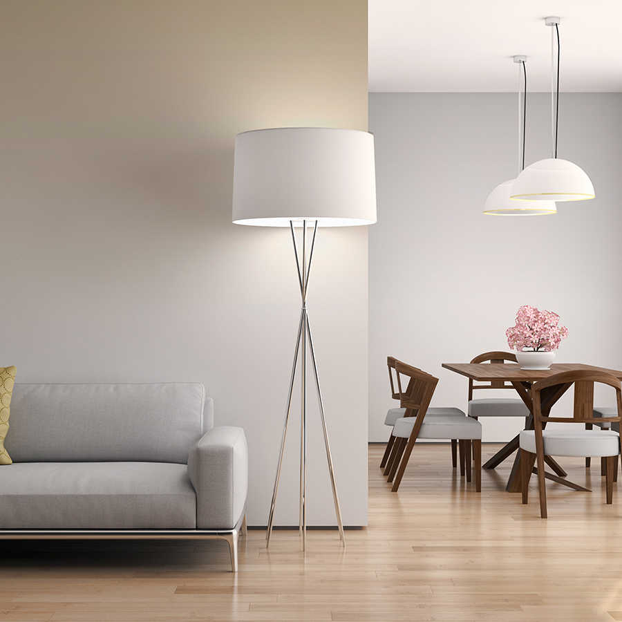 Stehlampe, Tripod-Lampe, Wohnzimmer, Helligkeit, Esstisch-Set