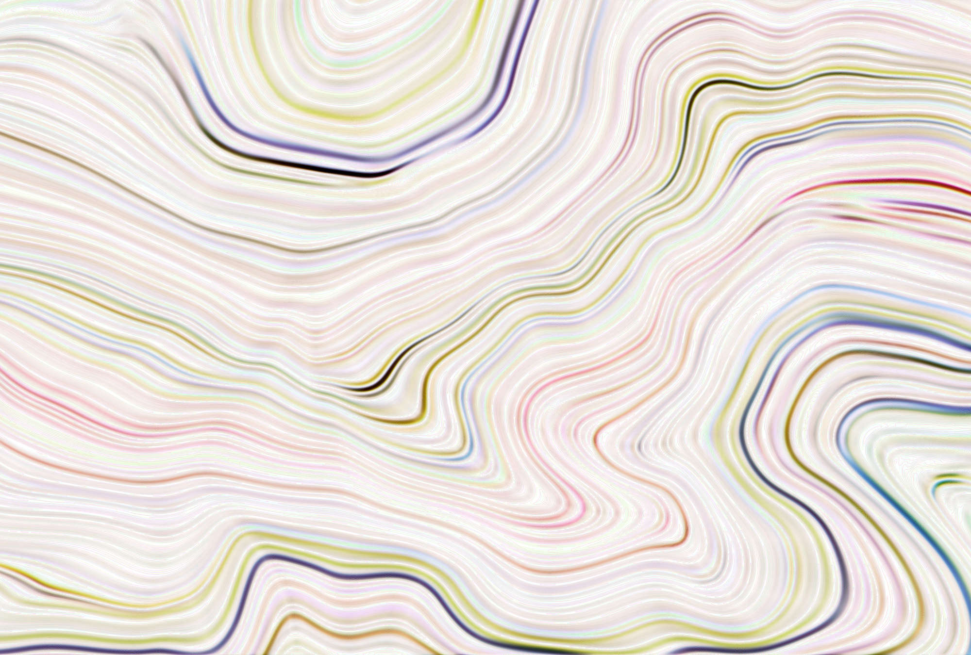             Fototapete Linien im Batik Look – Bunt, Weiß
        