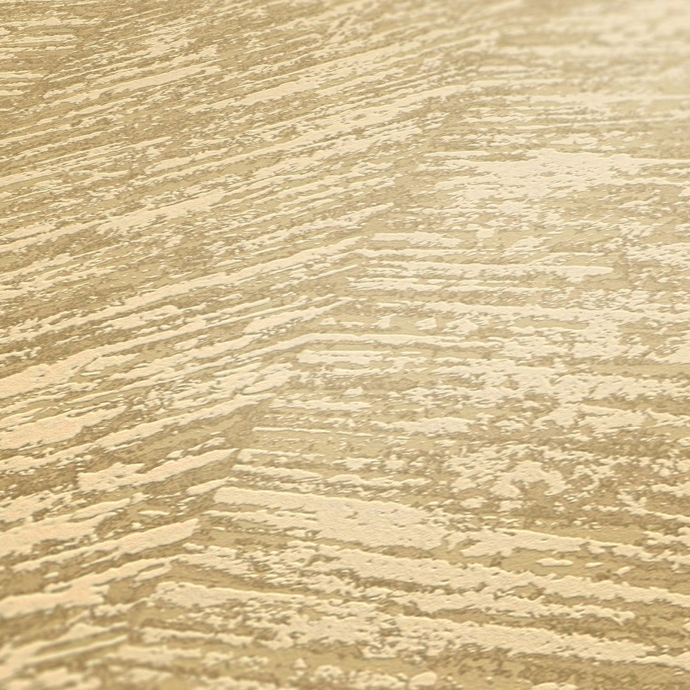             Ethno Tapete Vlies mit Struktureffekt – Beige, Metallic
        