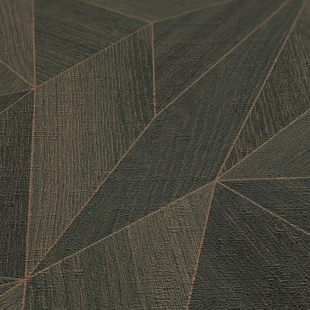             Daniel Hechter Vliestapete mit modernem geometrischem Muster und metallischen Akzenten – Braun, Gold
        
