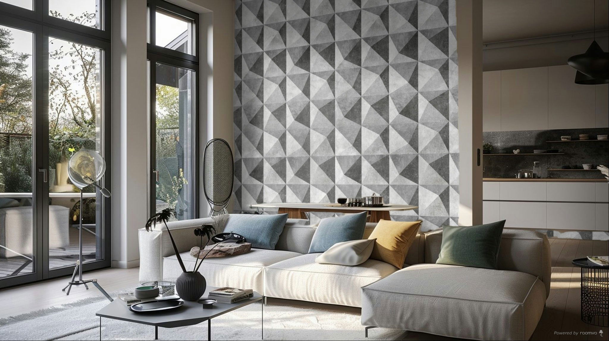 Innenarchitektur, Inneneinrichtung, Wohnzimmer, Couch, Kissen