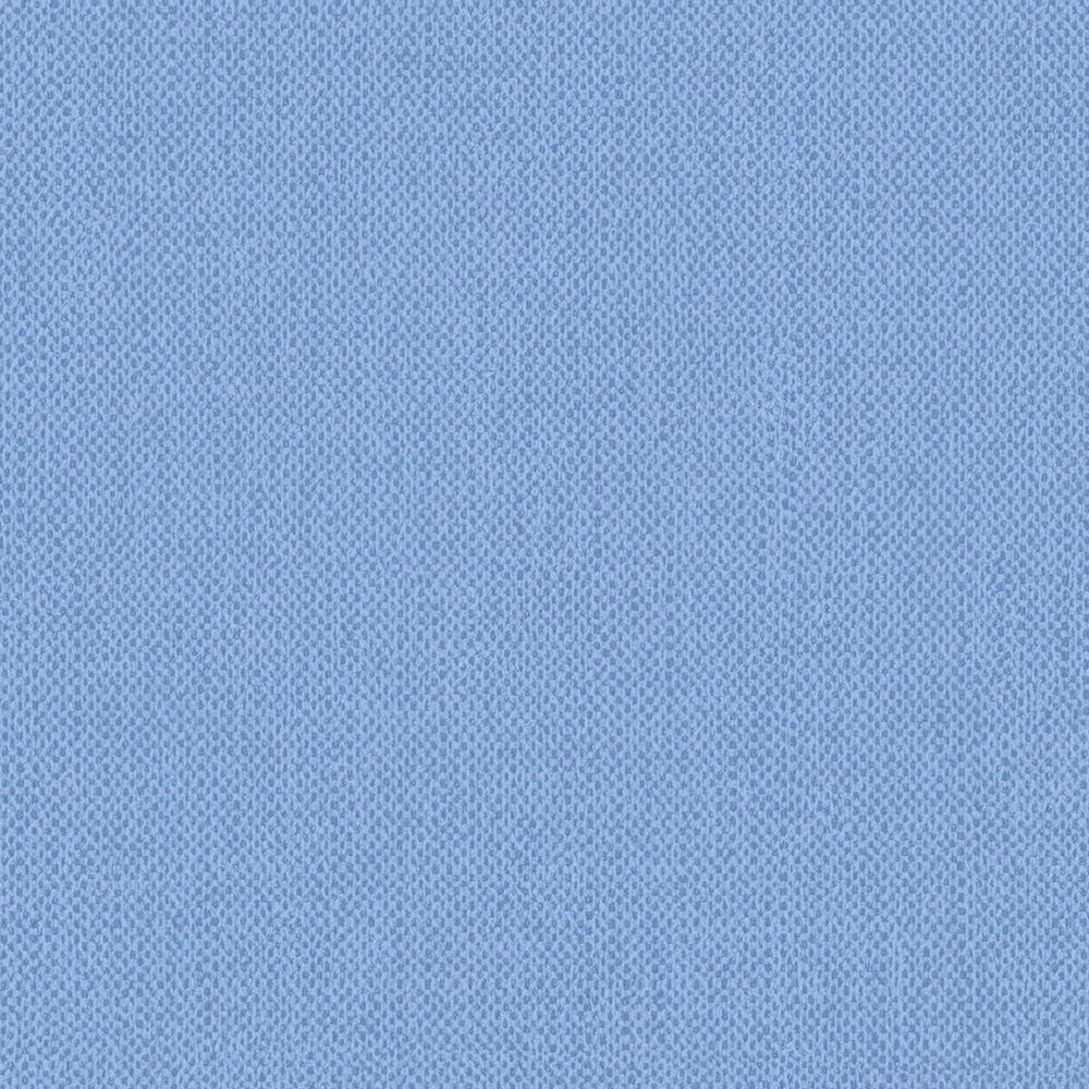             Tapete Himmelblau einfarbig, Textilstruktur & meliertem Effekt – Blau
        