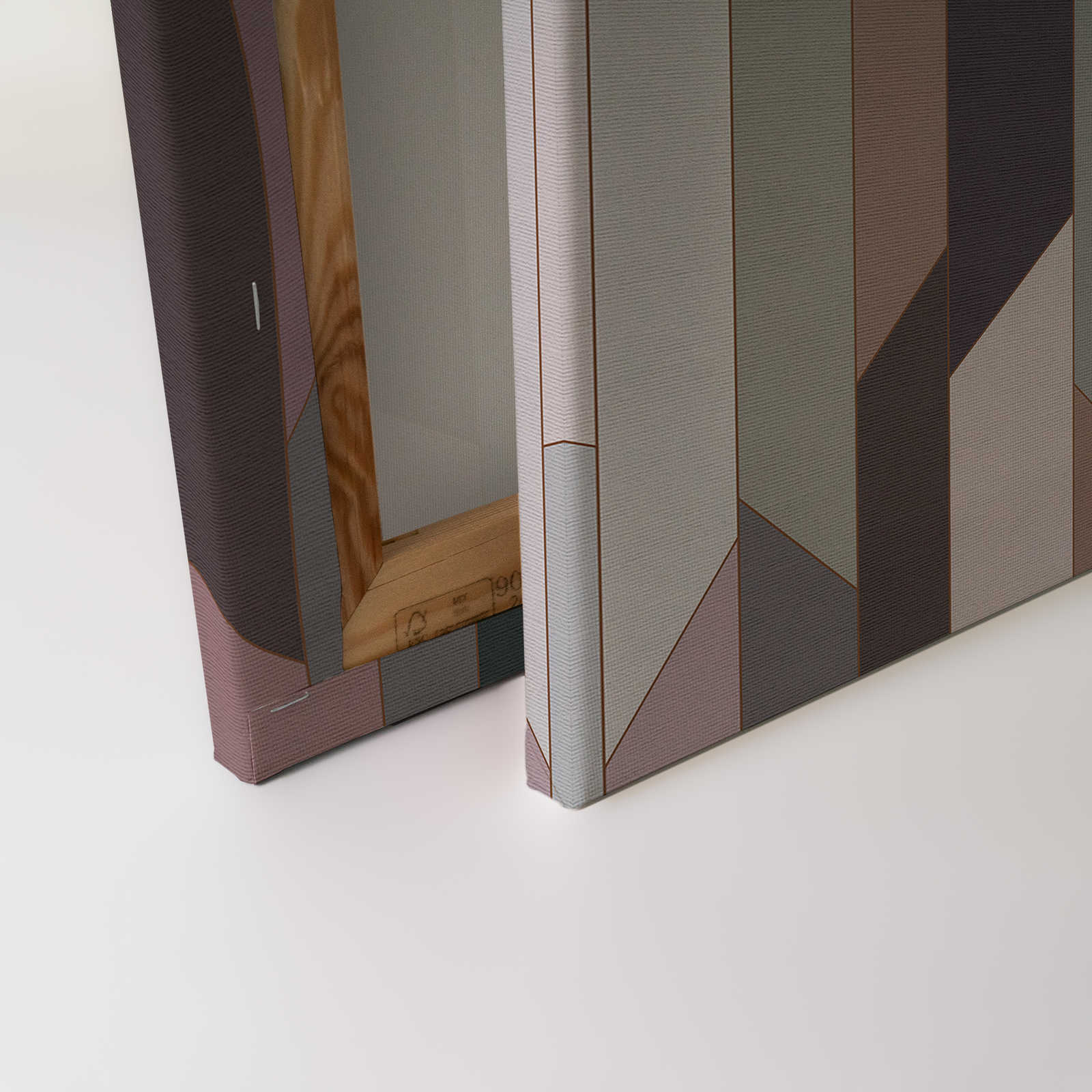             Fold 2 - Leinwandbild mit geometrischem Retro-Muster – 0,90 m x 0,60 m
        