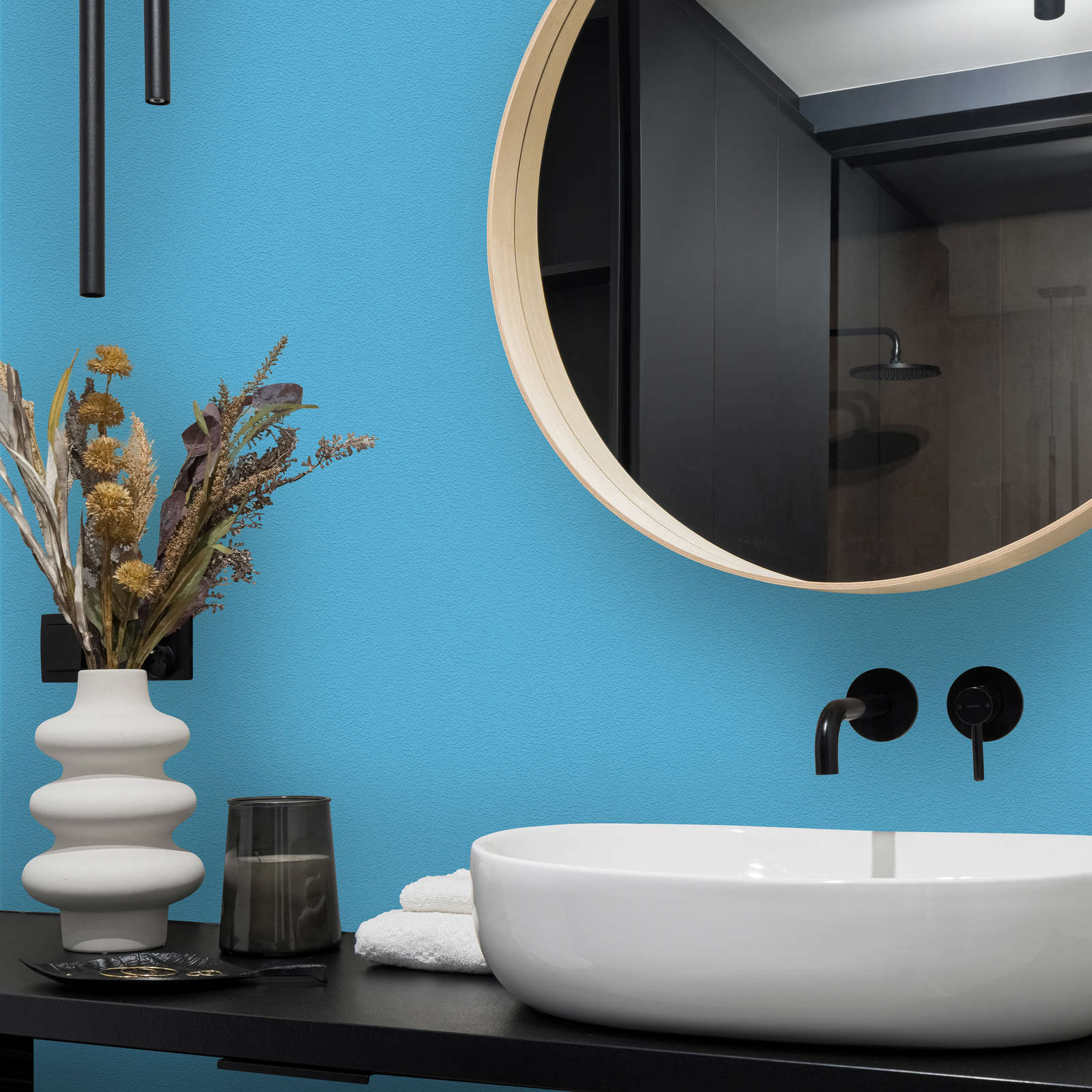             Premium Wandfarbe strahlendes Eisblau »Blissful Blue« NW302 – 1 Liter
        