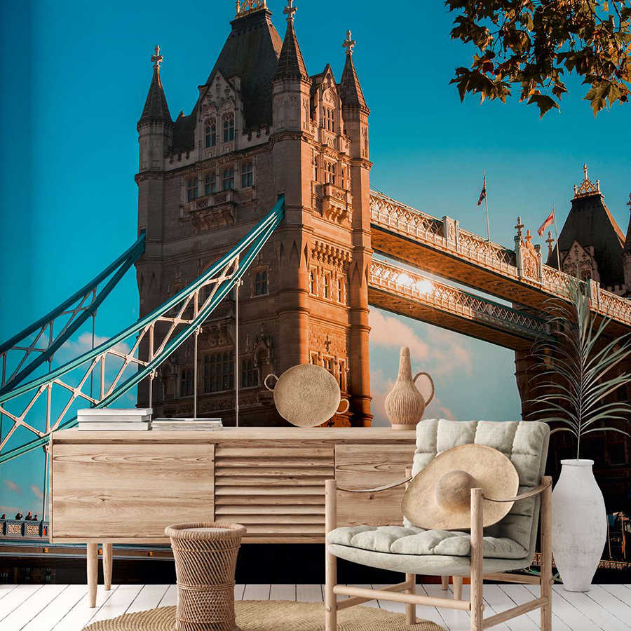 Brücke, Tower Bridge, Wohnzimmer, Deko, Holzschränkchen