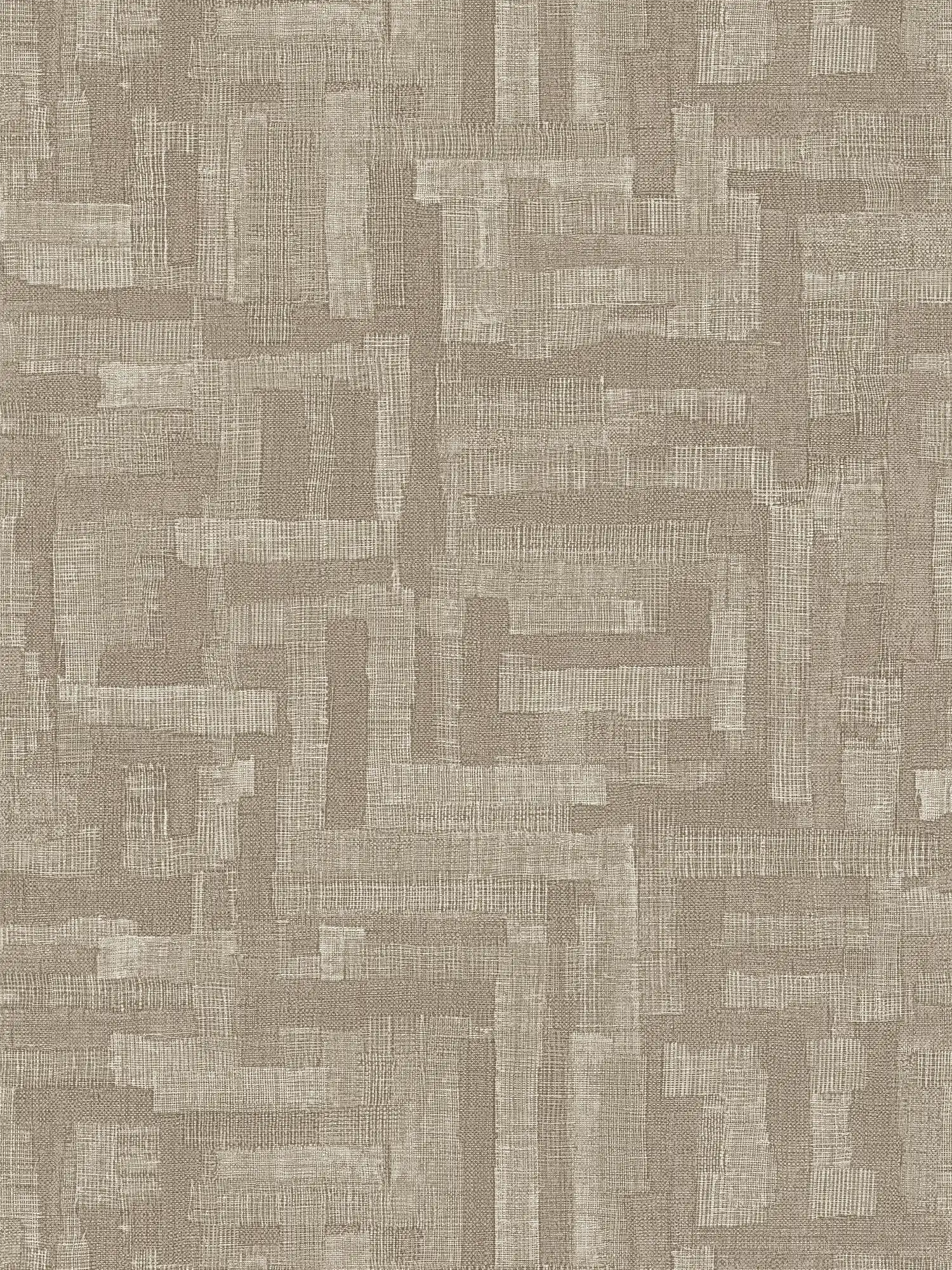         Stilvolle, fein strukturierte Vliestapete mit dezenter Holzstruktur-Musterung – Grau, Hellbraun
    