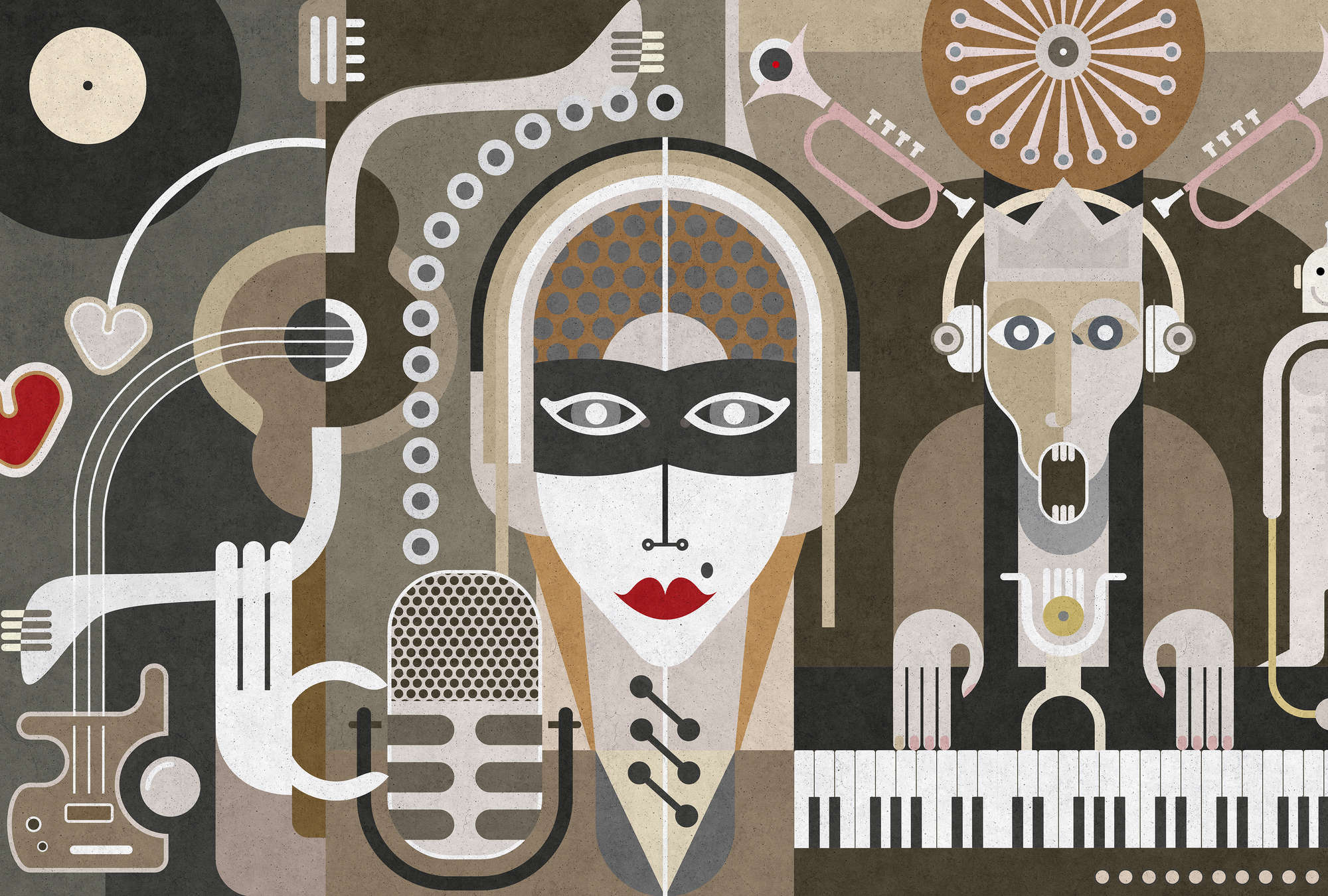 Applikation, Kunst, Moderne Kunst, Dekoration Ihres Zuhauses, Malerei