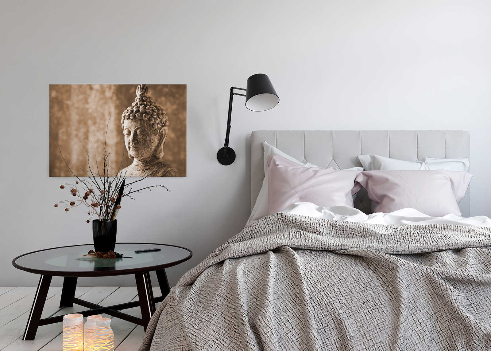             Leinwand Asiatische Stein-Skulptur – 0,90 m x 0,60 m
        