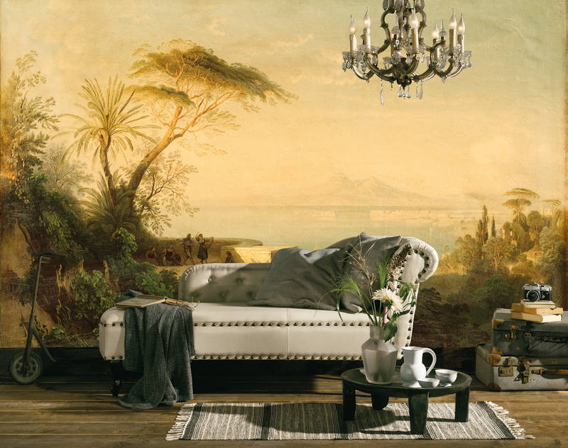 Leuchter, Lampe, Gemälde, Inneneinrichtung, Couch