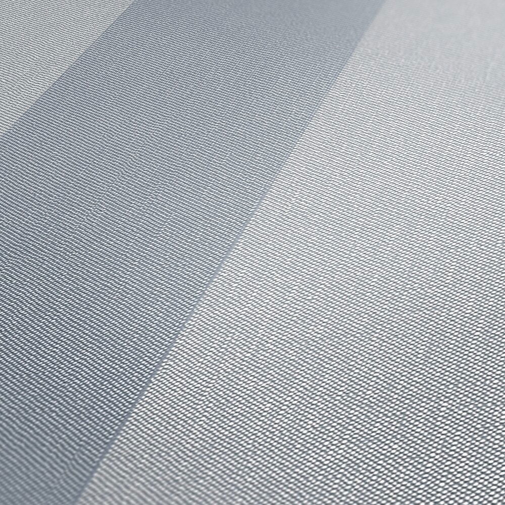             Vliestapete mit Streifen- und Strukturmuster – Blau, Grau
        