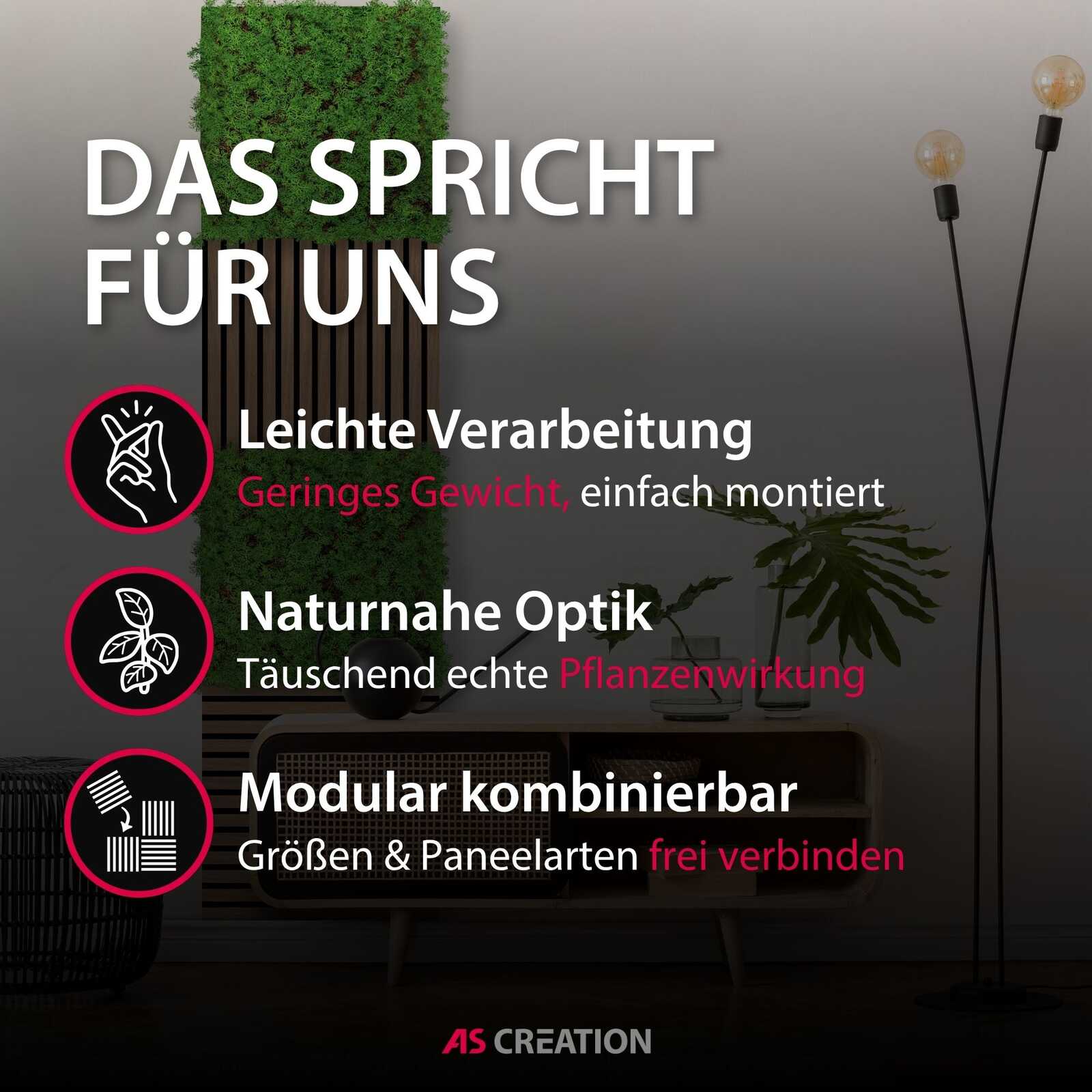 pflanze, wohnzimmer, vertikale garten, pflanzenwand, deko