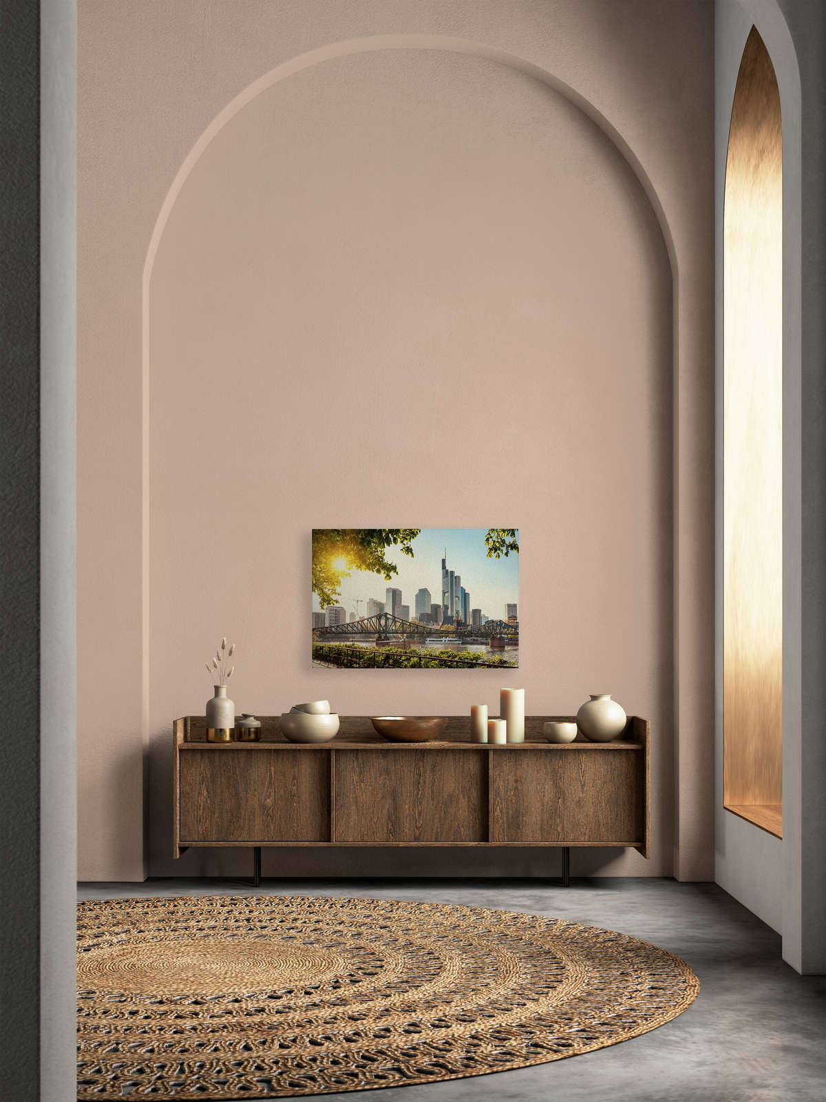             Canvas with Frankfurt Skyline - 0.90 m x 0.60 m
        