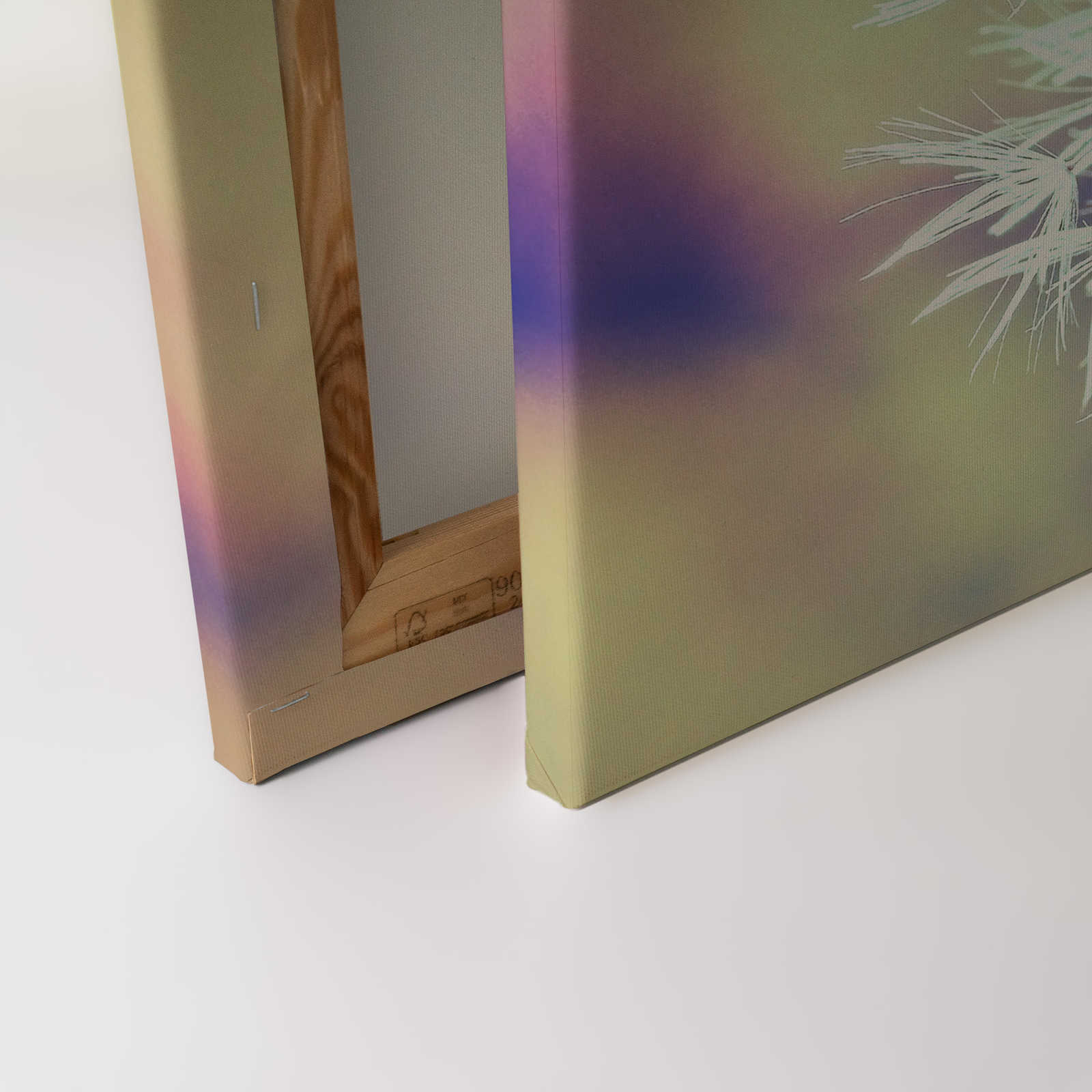             Leinwand mit Pusteblume Bildmotiv | Blau, Violett, Weiß – 0,90 m x 0,60 m
        
