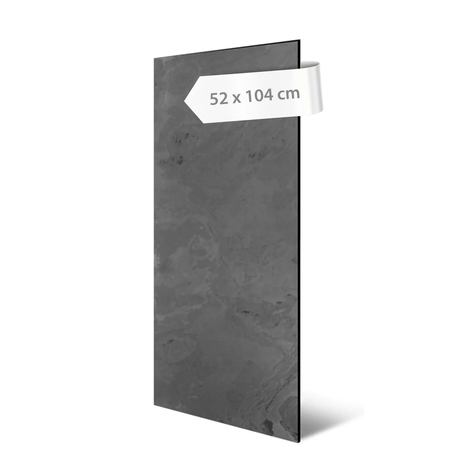 Real stone wall panels with a modern slate finish, 104 x 52 cm – anthracite, grey