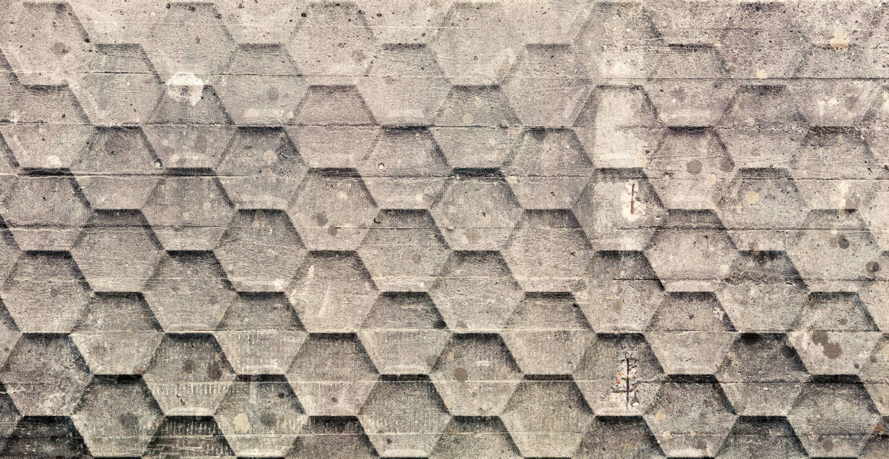 concrete, sechseckiges muster, Wandstruktur, monochrom, oberfläche