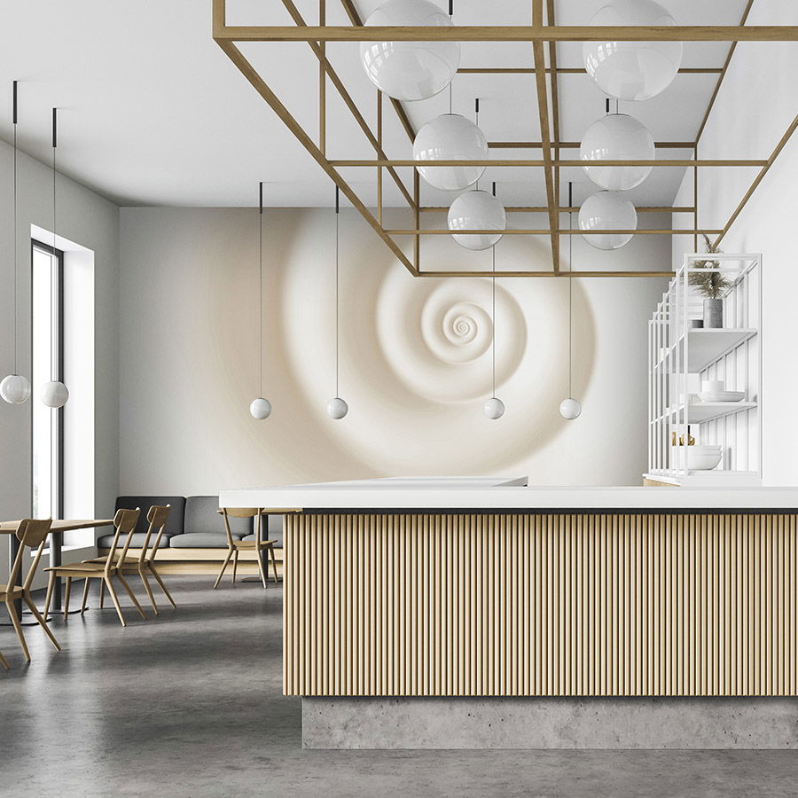             Fototapete »swirl« - Helles Spiralmuster – Glattes, leicht glänzendes Premiumvlies
        