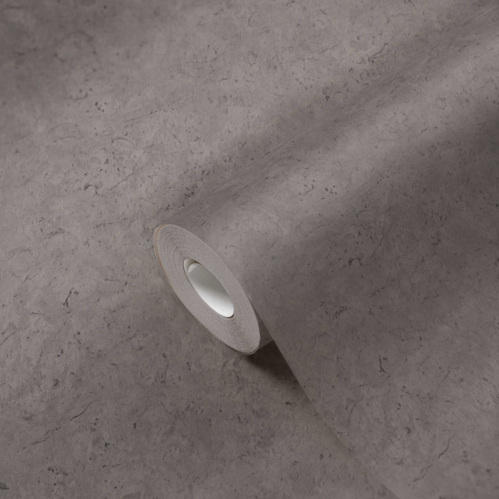 Dunkle Unitapete mit dezenter Betonoptik – Grau