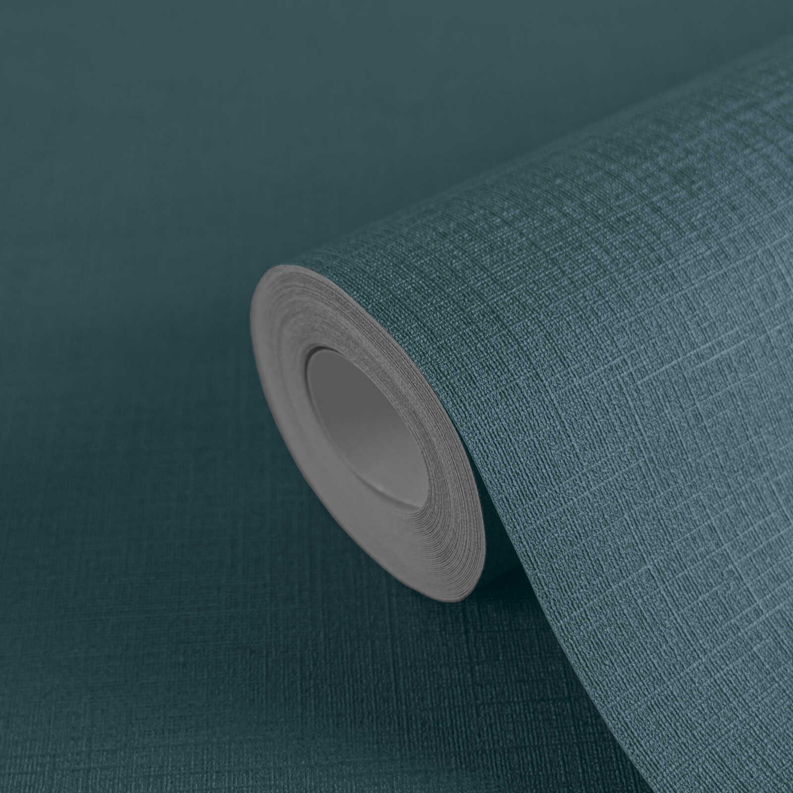 Papier peint vert foncé vert sauge chiné structure textile