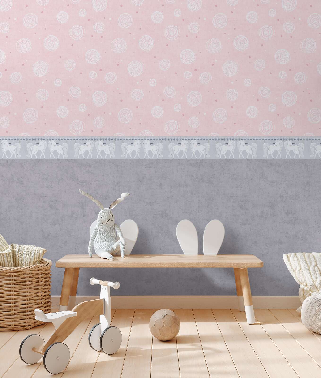             Uni Kinderzimmer Vliestapete - Zeitlos und elegant als ideale Ergänzung zu unseren Motivtapeten – Grau
        