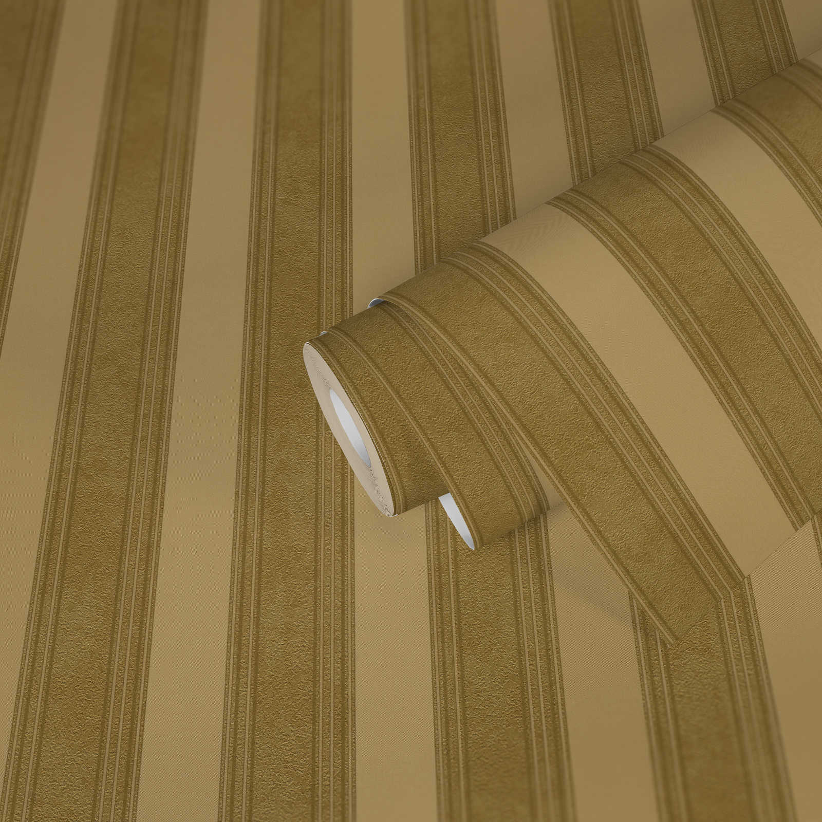             Golden stripe wallpaper with lines & texture effect - metallic
        