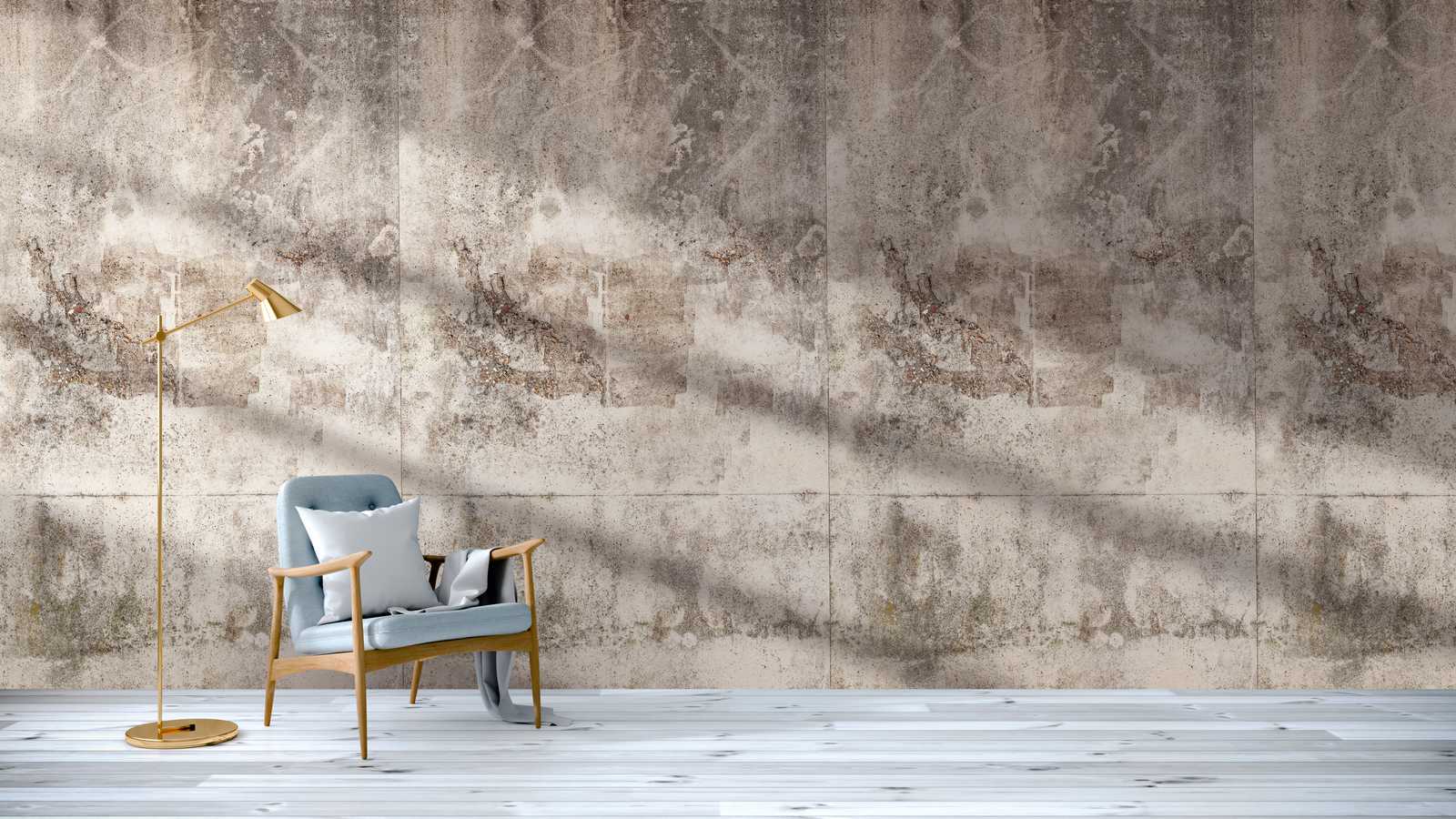 Tapeten-Neuheit | Motivtapete Beton-Wand rustikal mit Used Optik