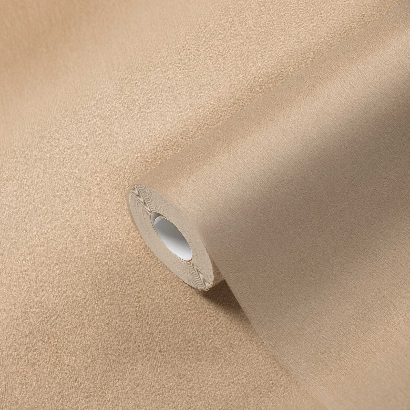             Einfarbige Tapete Beige mit Farbschraffur-Effekt
        