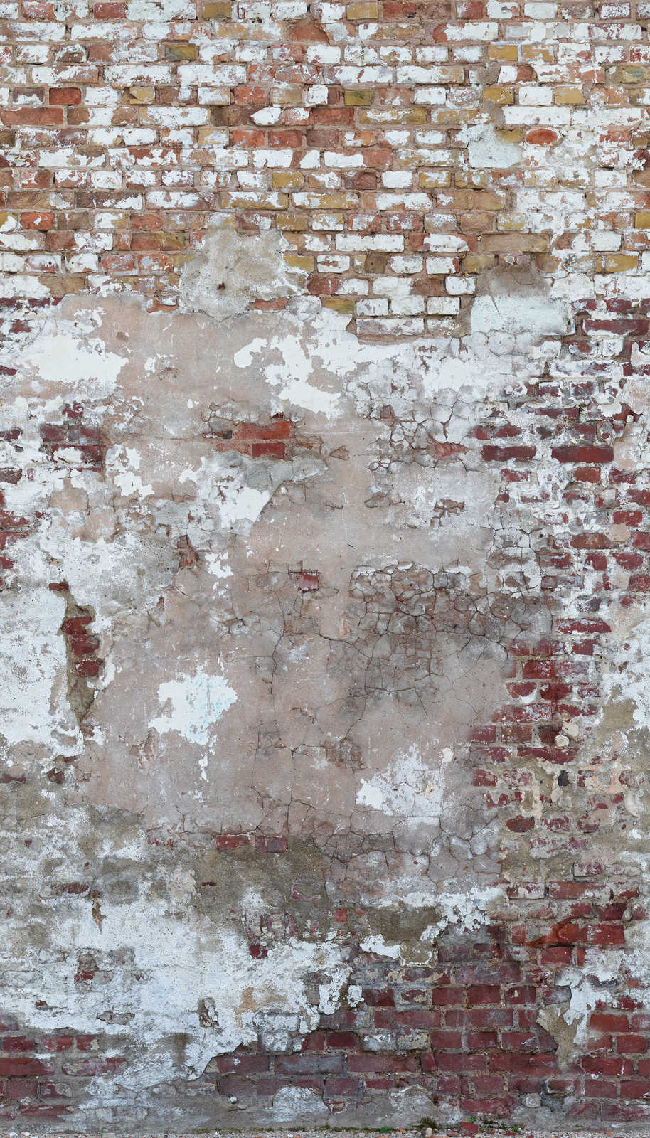             Abstrakte Steinoptik Tapete im Used Look – Beige, Grau, Braun
        