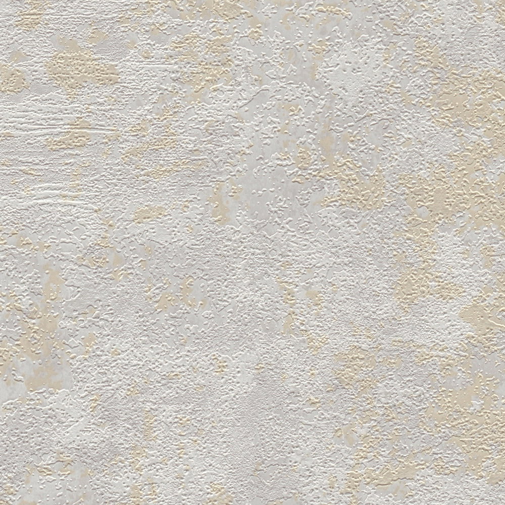             Unitapete meliert mit Strukturmuster – Beige, Grau
        