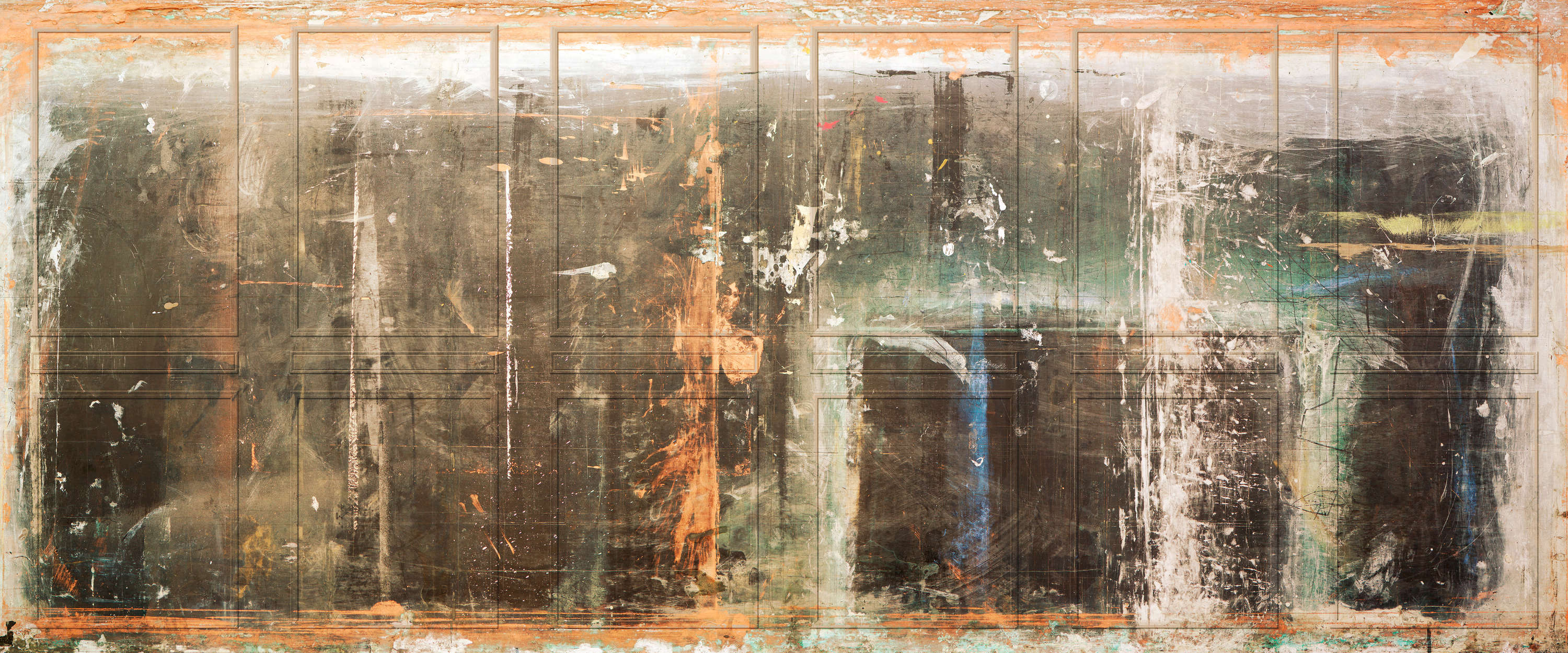             Loft Style Vliestapete – Fototapete mit markanter Betonwand im Used-Look – Grau, Braun
        