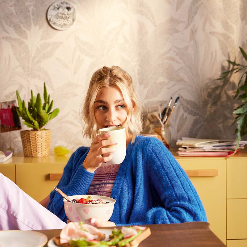 Tapeten in der Küche lässt dich den Tag gut starten