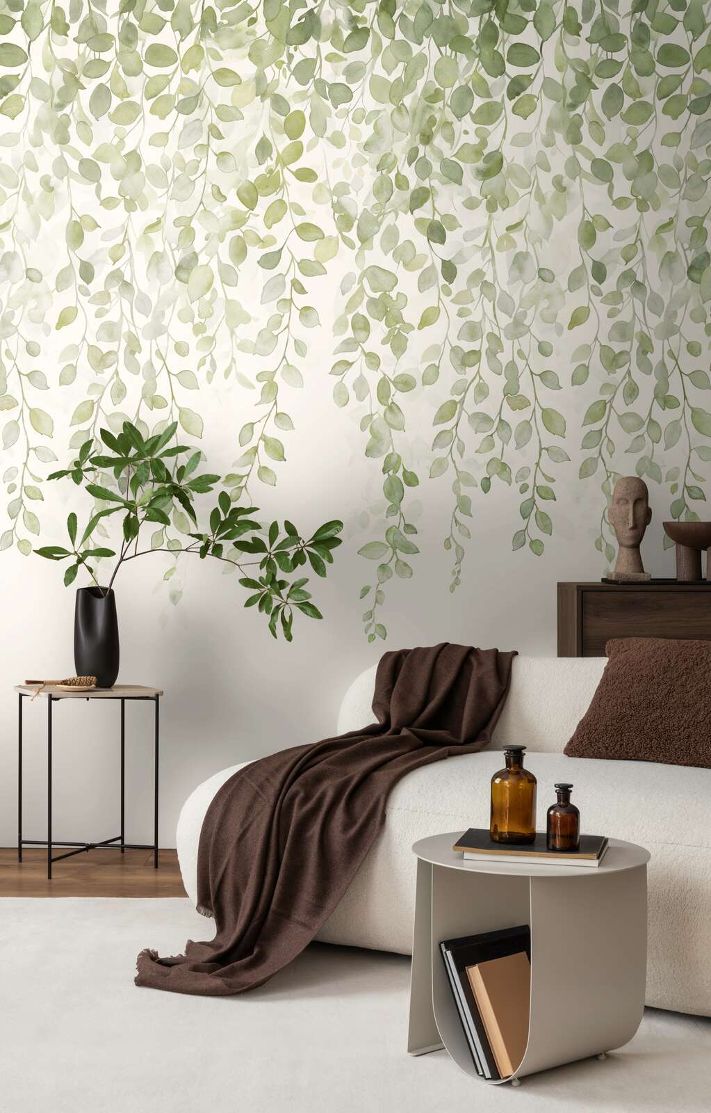 zimmerpflanzen, wohnzimmer, wandpflanze, hängende pflanzen, pflanzen-deko