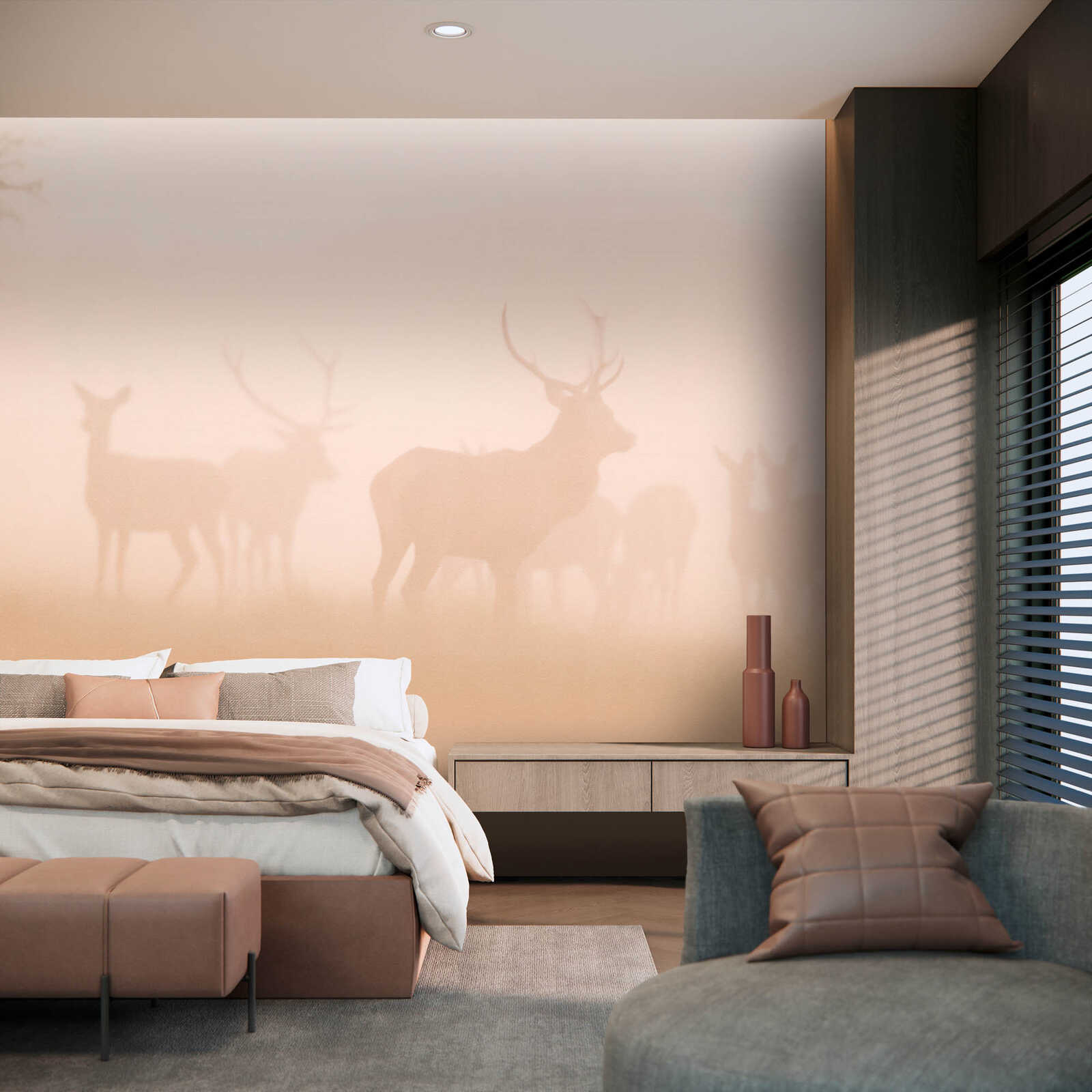 Innenarchitektur, Inneneinrichtung, Kissen, Mauer, Antilope