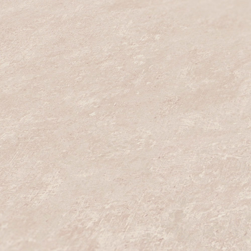             Tapete mit dezenter Farbmusterung im Used-Look – Rosa
        