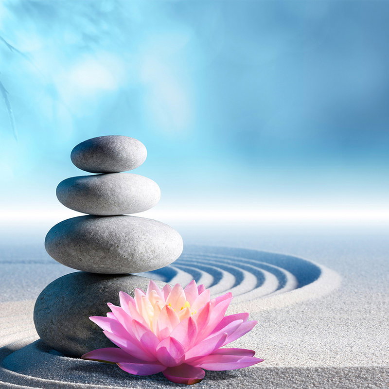 Steine, Stein-Säule, Zen-Steine, Sanddüne, Lotus