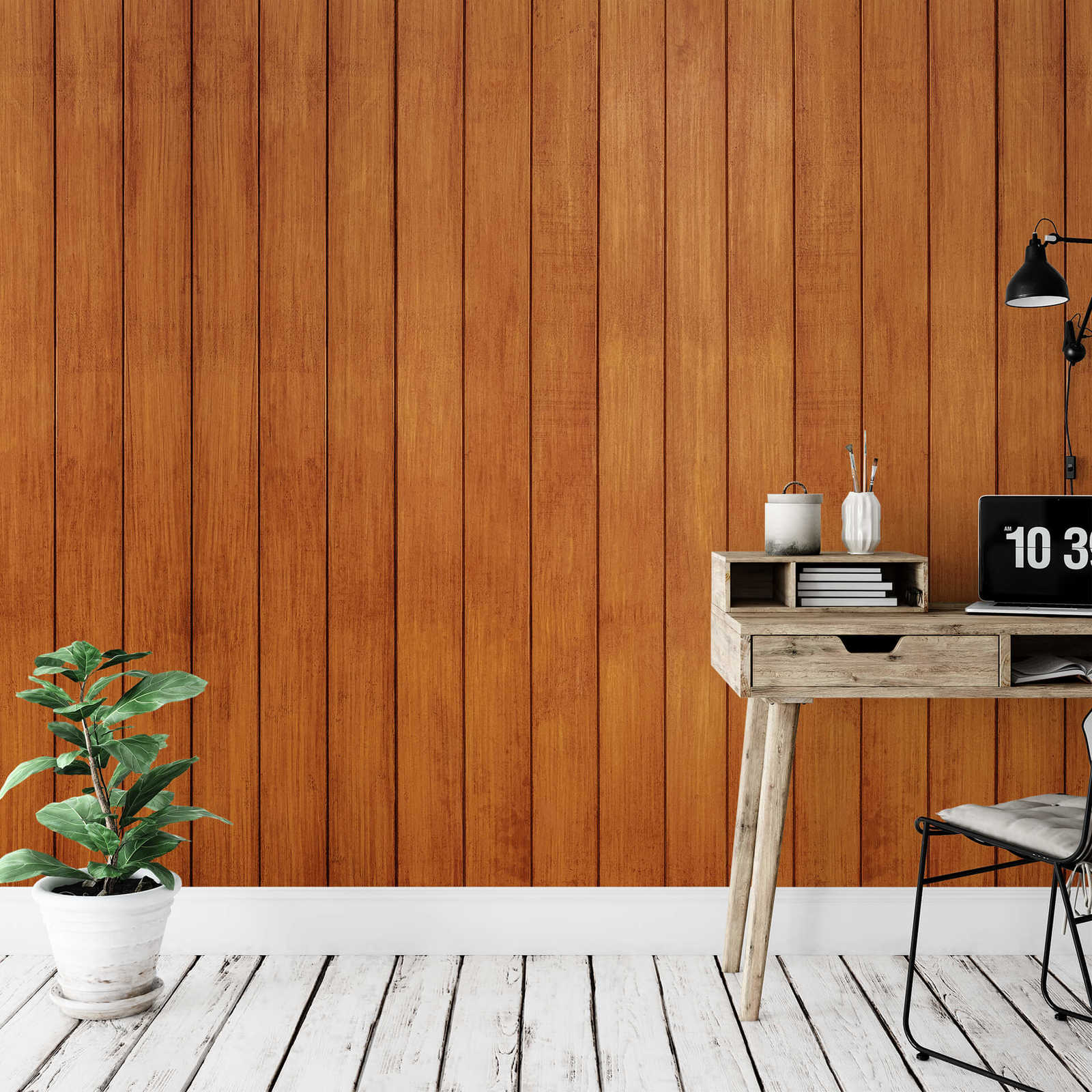 Fototapete Holztextur Optik Natur – Braun