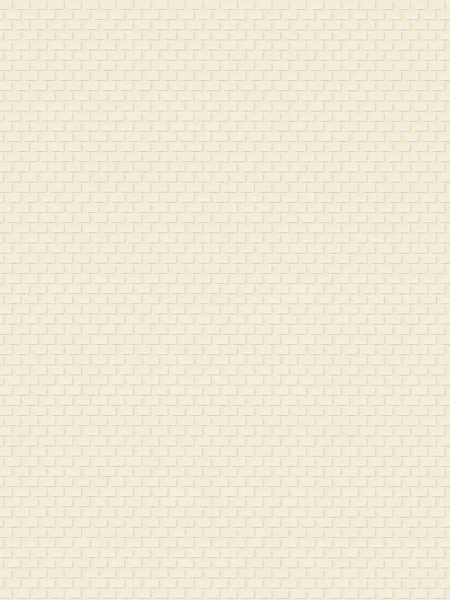         Gedessineerd behang met facetmotief en 3D-effect - beige, crème, zilver
    