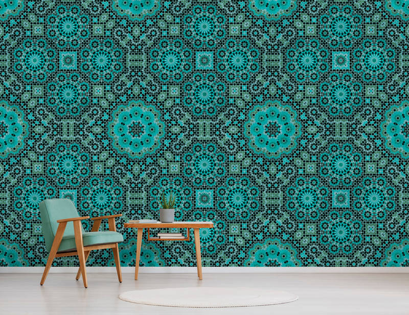 Dekoration für Zuhause, Innenarchitektur, Türkis, Mauer, Textur