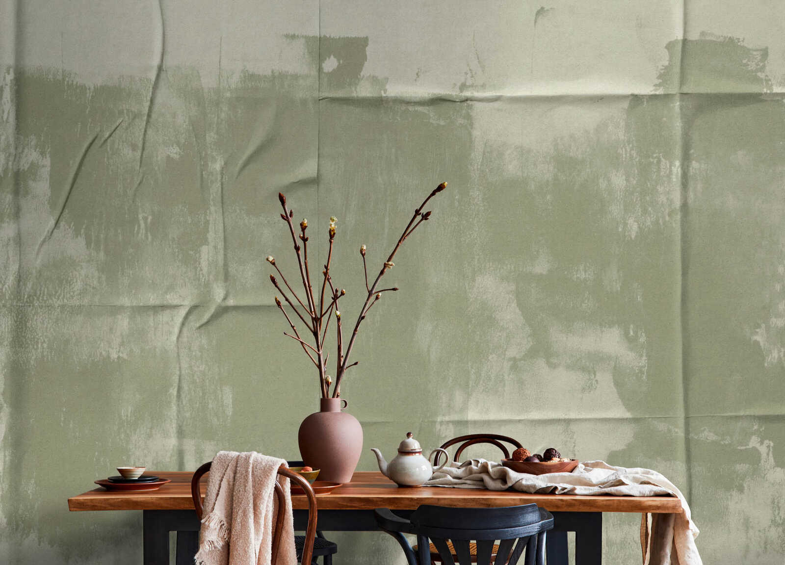 Tabelle, Innenarchitektur, Blumen-Arrangement, Ikebana, Mauer