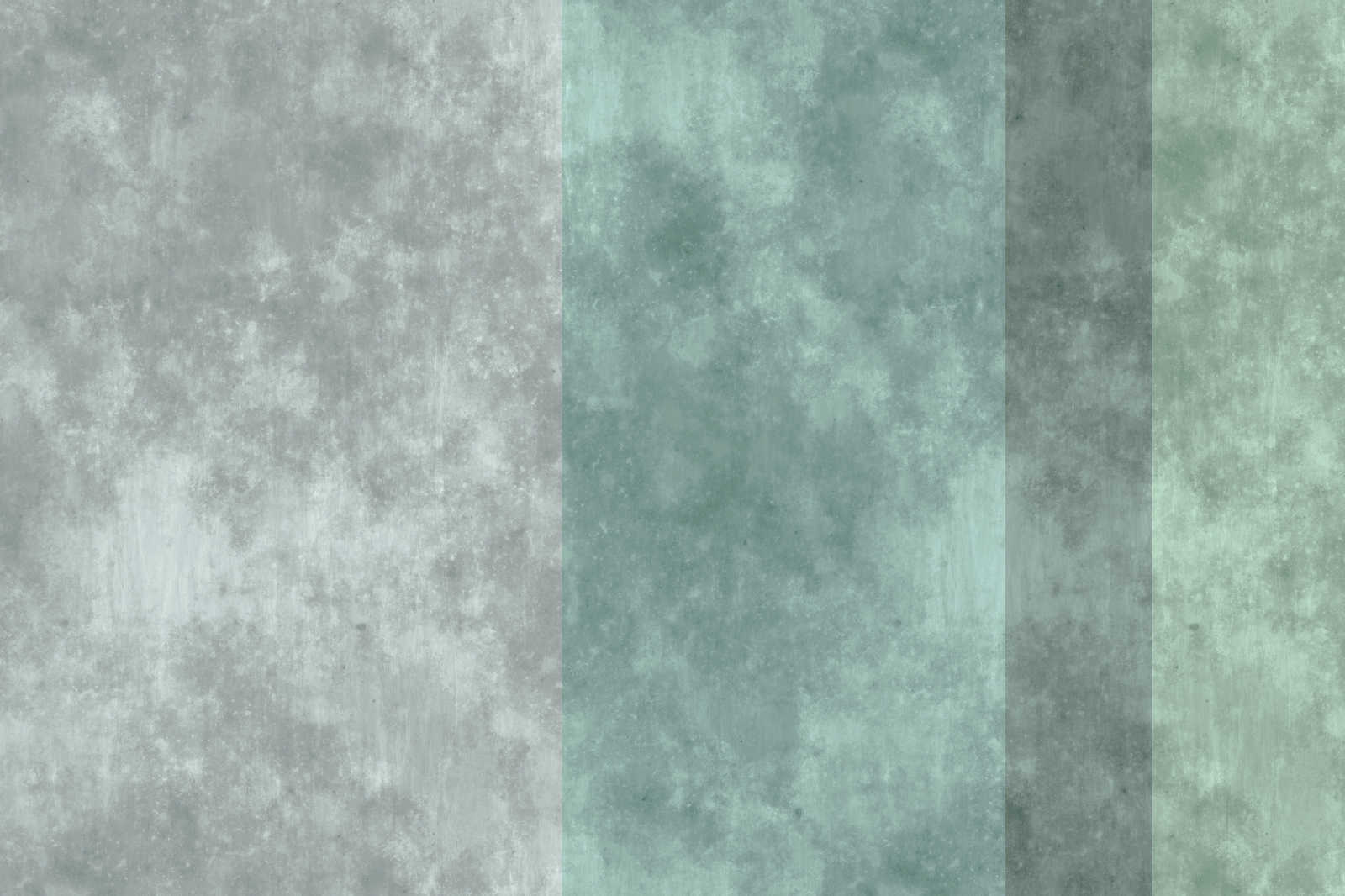             Betonoptik Leinwandbild mit Streifen | grau, blau – 0,90 m x 0,60 m
        