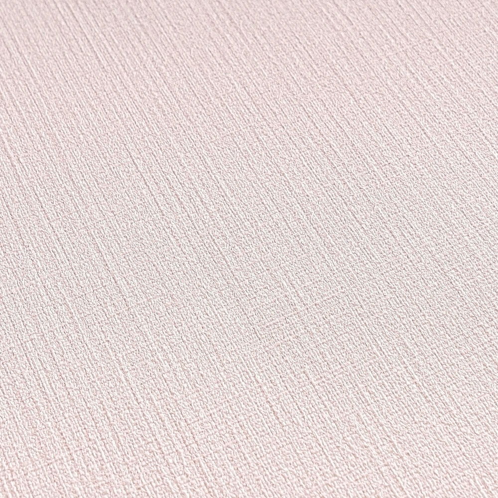         Effen vliesbehang met een zachte textiele textuur - Roze
    